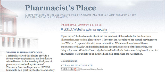 pharmacist's place